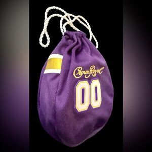 NFL Game Day Crown Royal Purple Jersey Bottle Bag